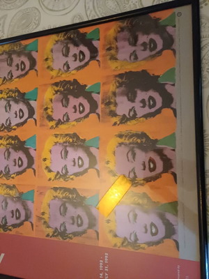 Andy Warhol poster pop art 1993 καδραρισμένο σαν καινούργιο
