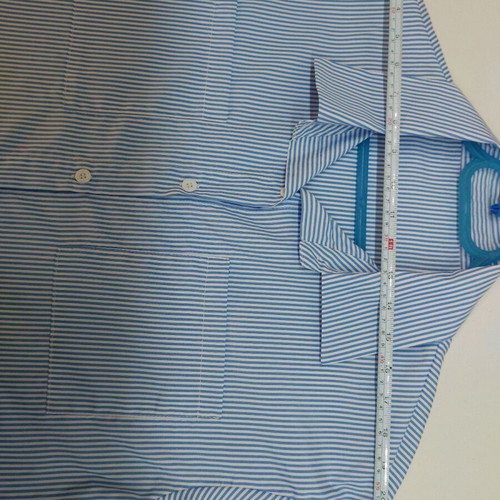 Women's shirt new, size L, white and blue