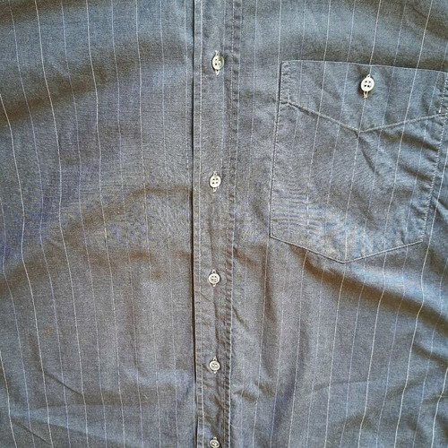 Vintage Exclusive 90s Shirt Filo di Scozia like new, charcoal striped, size L
