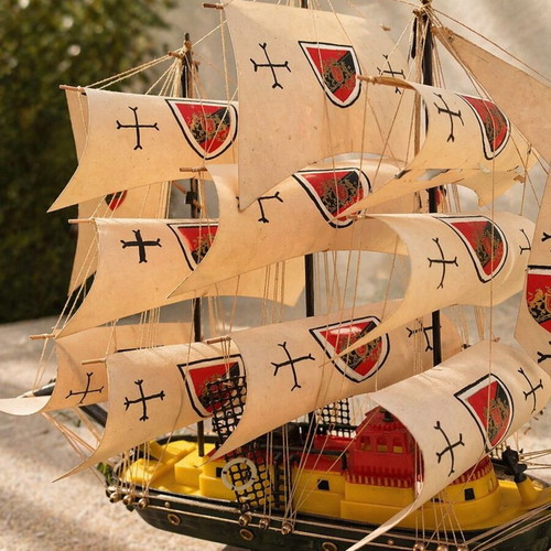 Decorative large ship used with detailed design 65x54cm