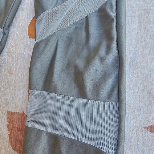 Shiny leggings used, gray, size Medium