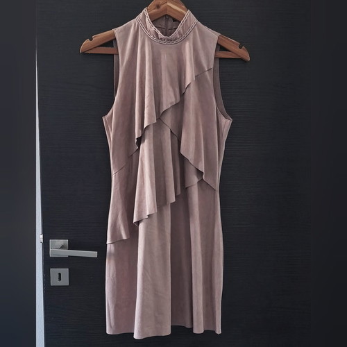 Zara dress like new, size S, pink, velvet feel