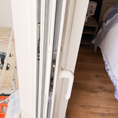 Europa 100 balcony door like new with double glazing, shutters, and accessories