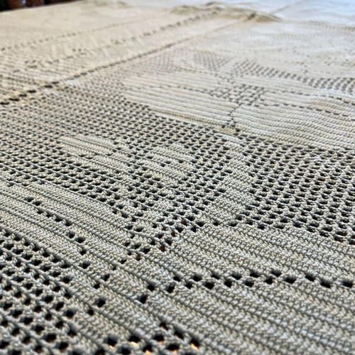 Blue blanket used 231x150cm