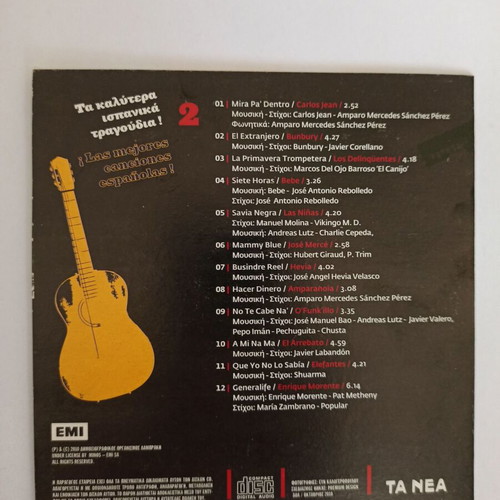 CD The Best Spanish Songs used