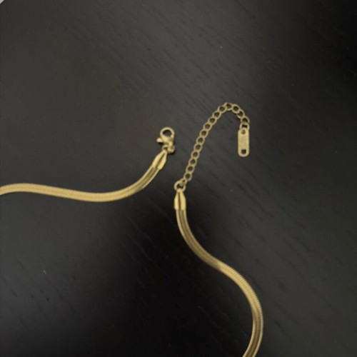 Gold-plated stainless steel necklace new