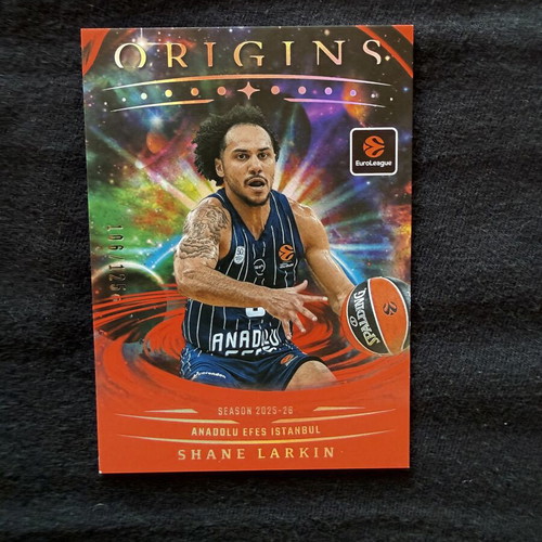 2025/26 Panini Origins Euroleague Shane Larkin Red Parallel Card #14 new