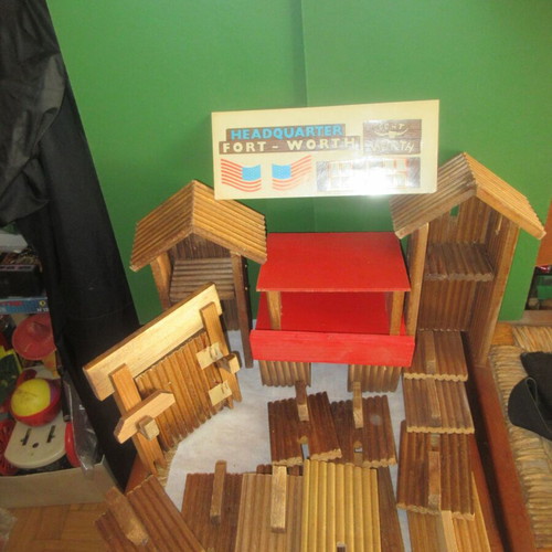 Wooden Western Fort 70s new for 1/32 soldiers