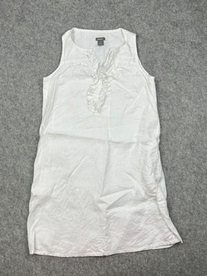 Neiman Marcus sleeveless linen dress medium with buttons used