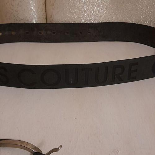 Gianni Versace leather belt used, vintage brown