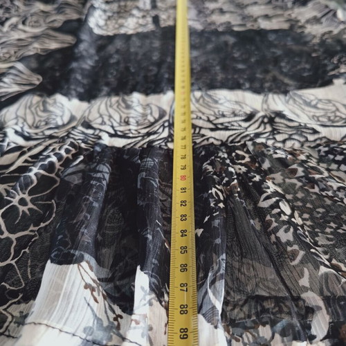 Renato Balestra new short chiffon tunic dress with embroidered sequins and stones