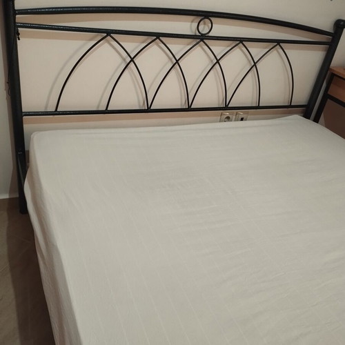 Metal bed 2 meters × 160 with mattress