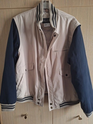 Royal Park Vintage 90s Bomber Jacket size S like new, beige and blue