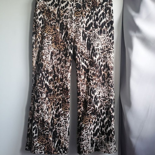 GLS women's crop pants L/XL like new, beige and brown