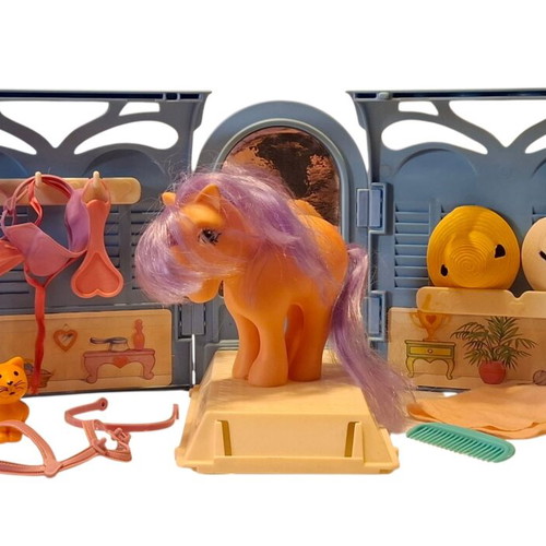 Vintage El Greco My Little Pony salon set used, 1980s collectible