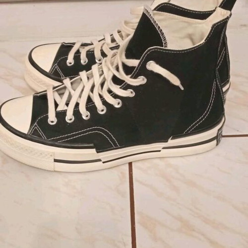 Converse Chuck 70 Plus Seasonal Flatforms boots like new, black/egret