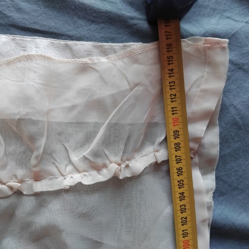 Set of two cream beige curtains