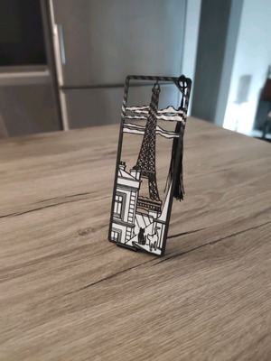 Handmade 3D Printed Paris Bookmark with Eiffel Tower and Tassel new