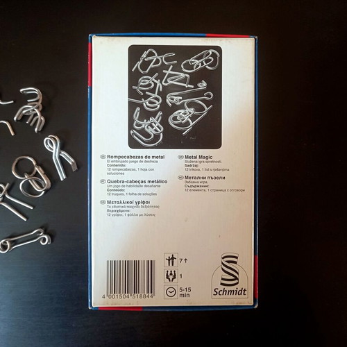 Metal Magic Schmidt metal puzzle set of 12 used