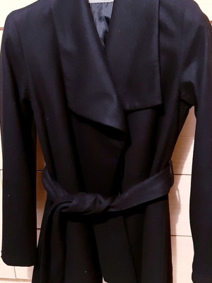 Zara wool coat black Large/XL like new