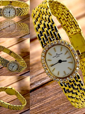 Baume Mercier ρολόι κοσμήμα 14 καράτια σαν καινούργιο με μπριγιάν