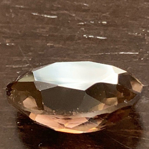 Natural golden smoky quartz unheated, clean 22.5 cts oval cut
