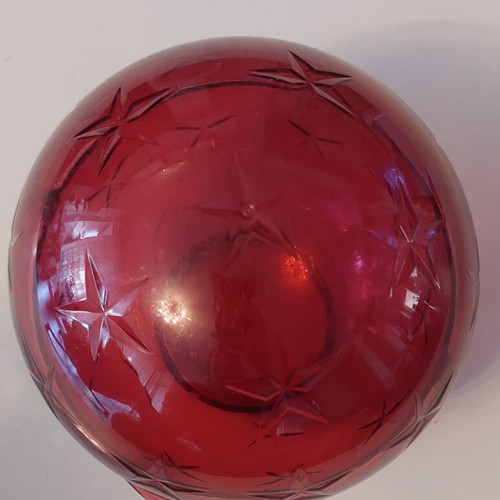 Tupperware Sphere Bowl purple with stars used