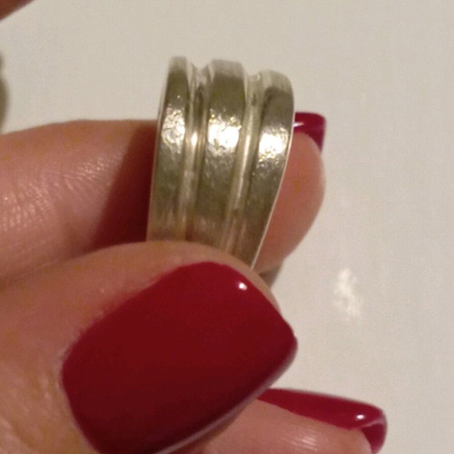 Silver ring 925 new, size 54