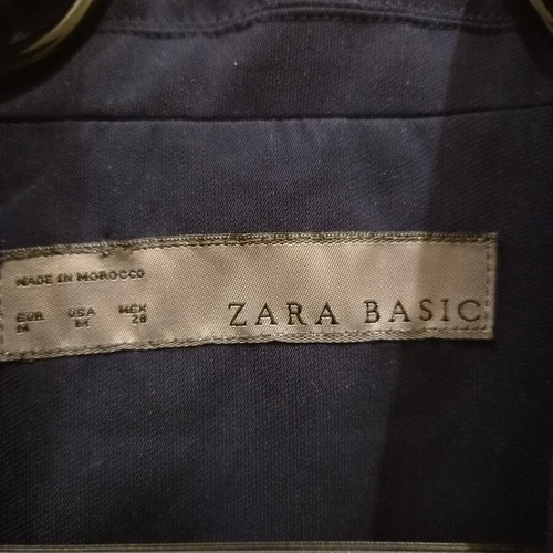Zara navy blue blazer like new with details, size M