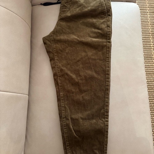 Jogger corduroy pants in khaki color, size M, like new