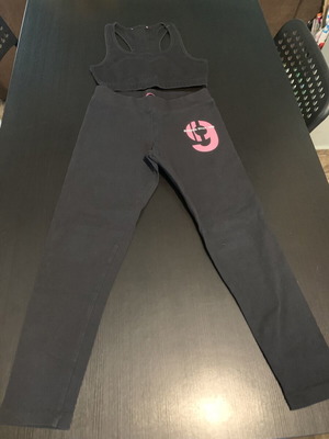 Bodytalk sportswear set for 8 years old 128 cm like new, black