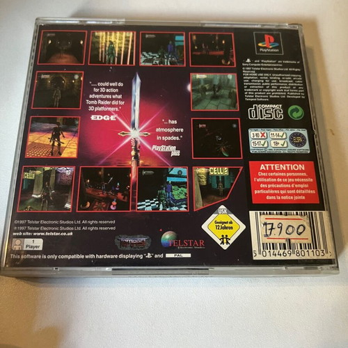 Excalibur PlayStation (PS1) used with discoloration on cover