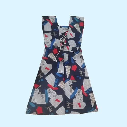 Pop-Art dress inspired by 60s, like new, colorful blue cotton