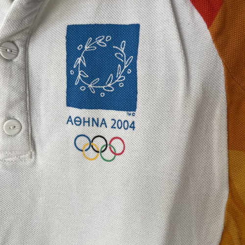 Adidas Athens 2004 Olympic Volunteer Polo shirt like new