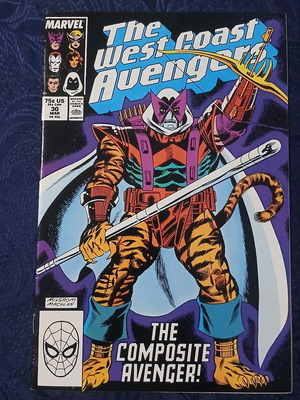 West Coast Avengers #30 used Marvel comic 1988