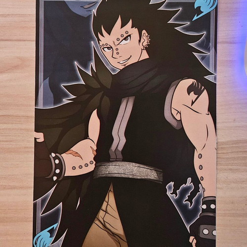 Fairy Tail Gajeel Redfox handmade poster made to order