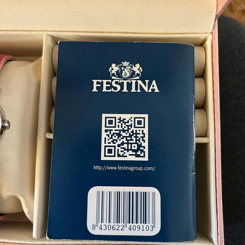 Festina women's/kids wristwatch used, pink