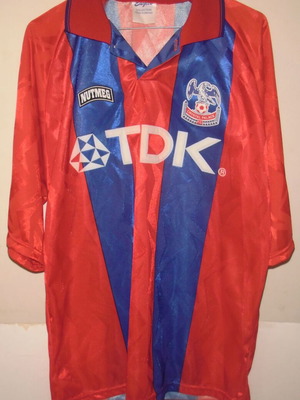 Crystal Palace 1994-95 authentic home football jersey, large
