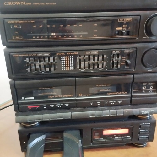 Radio cassette player CD and turntable used, sold as faulty