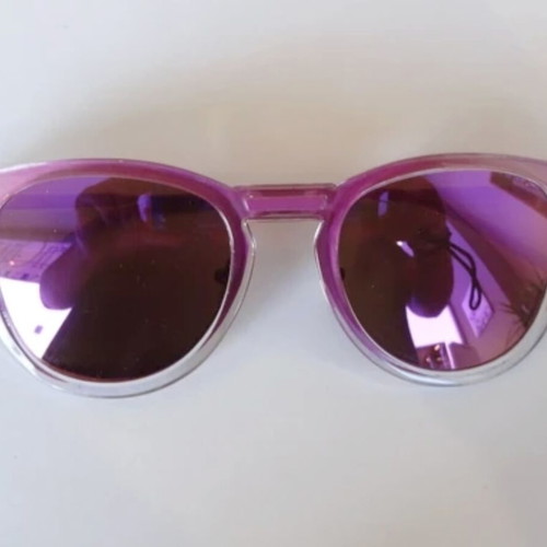 Feruccio Lavianni S909 sunglasses like new, round pink frame with mirror lenses