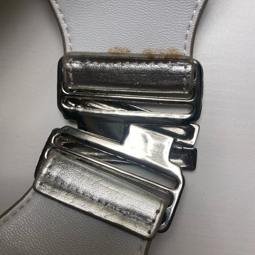 Silver belt 80’s style used, 70 cm