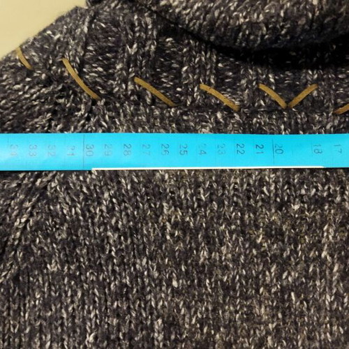 Marlboro knitted cardigan like new, blue and gray, size M-S