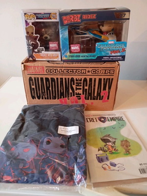 Funko Pop Guardians of the Galaxy Vol.2 MCC Box new with Large T-shirt