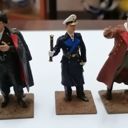 Lead figures set of 3 new German soldiers 1940-41, 7cm