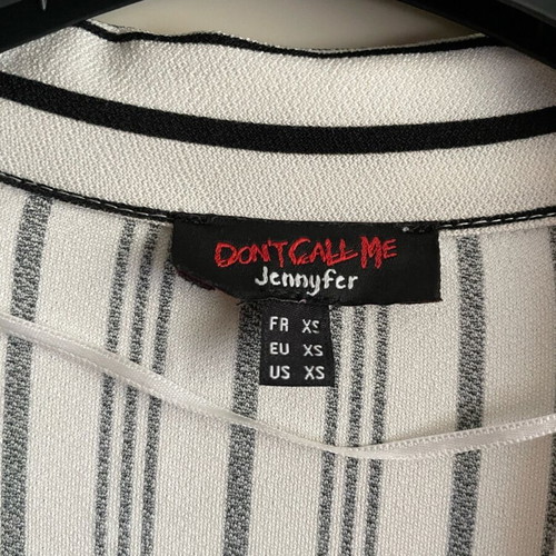 Blouse - shirt elastic like new, size XS, black and white