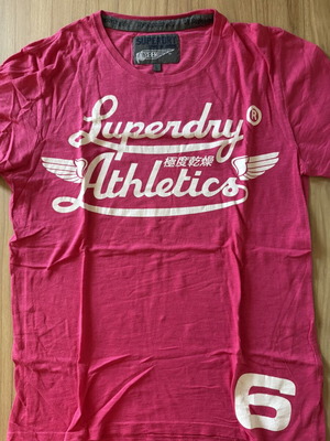 Superdry Athletics T-shirt μέγεθος L σαν καινούργιο, φούξια