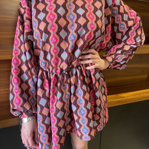 Mirac dress oversized one size with fleece fabric like new