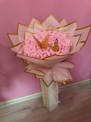 Букет от вечни рози нов, 51 броя