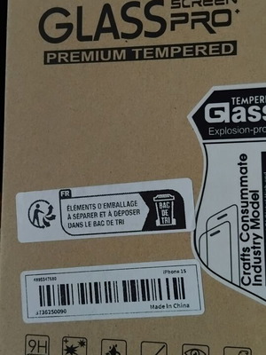 iPhone 15 screen protector, pack of 4