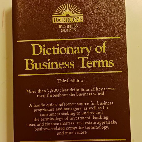Baron's Dictionary of Business Terms Third Edition new